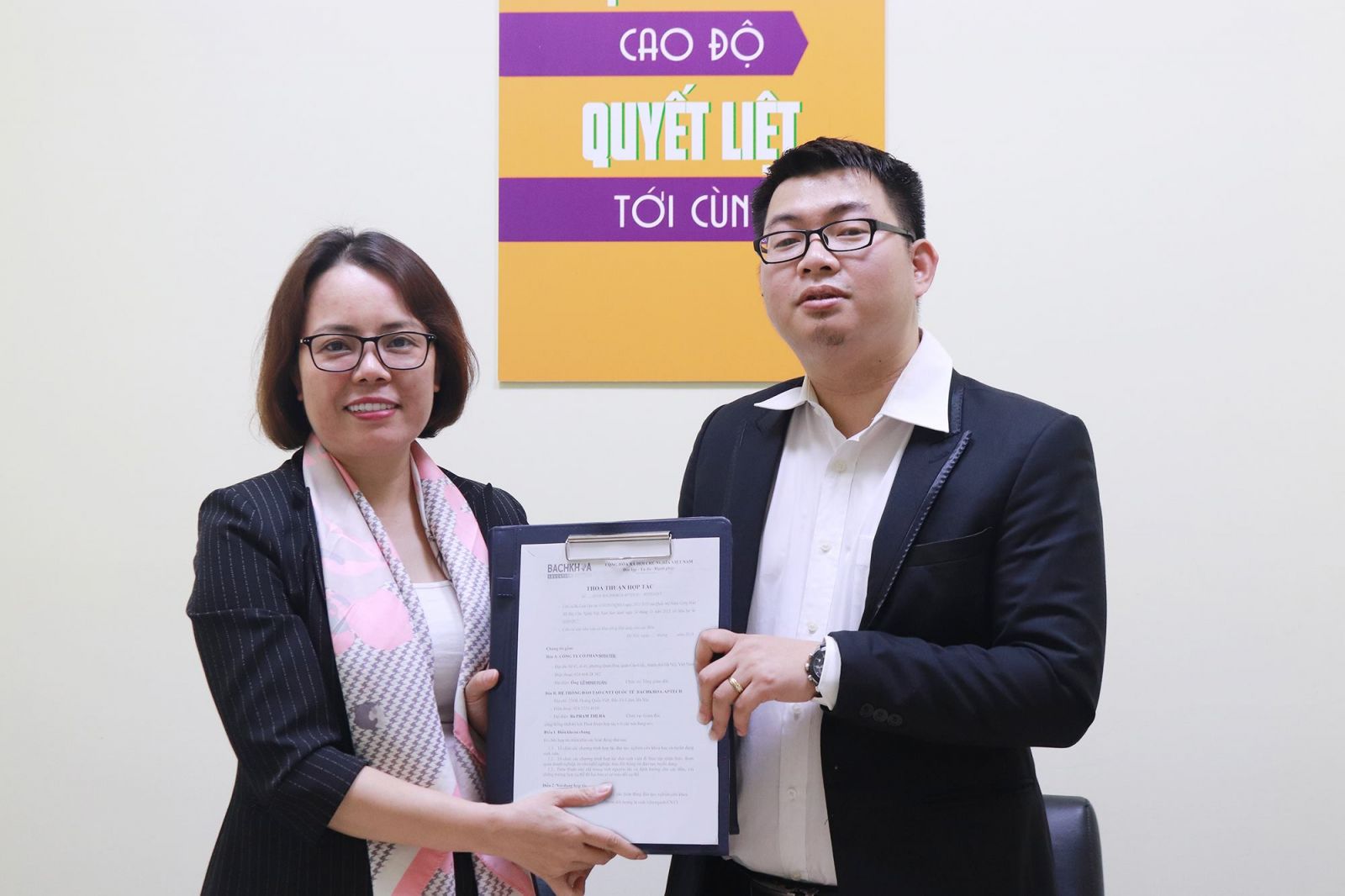 MOU signing ceremony between SotaTek and BK-Aptech