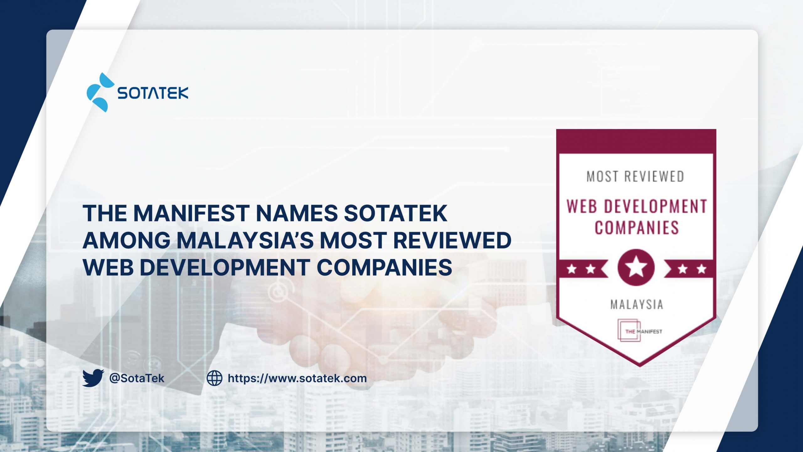 The-Manifest-Names-SotaTek-Among-Malaysia’s-Most- Reviewed-Web-Development-Companies The-Manifest-Names-SotaTek-Among-Malaysia’s-Most- Reviewed-Web-Development-Companies