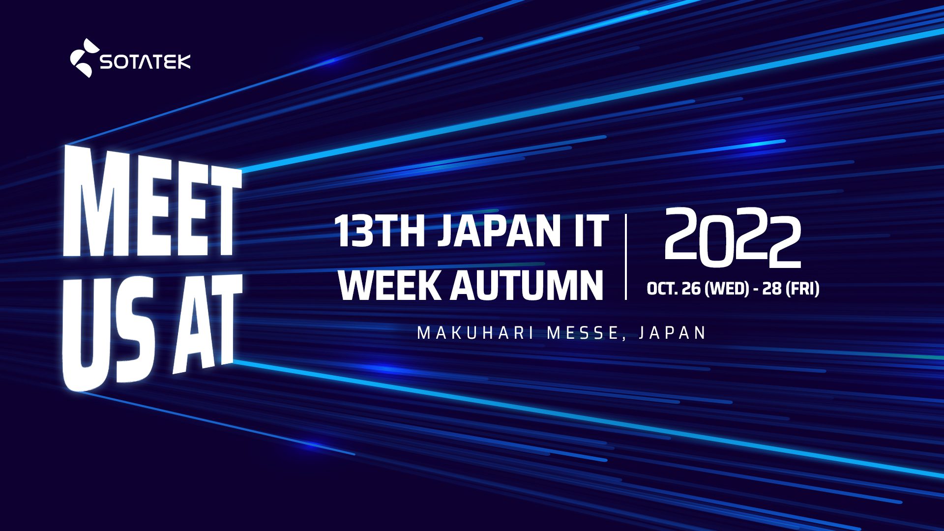 Meet SotaTek at Japan IT Week Autumn 2022